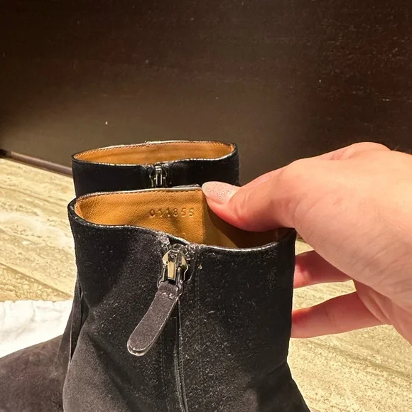 Chloe Black Fringe Ankle Booties - Picture 4 of 5